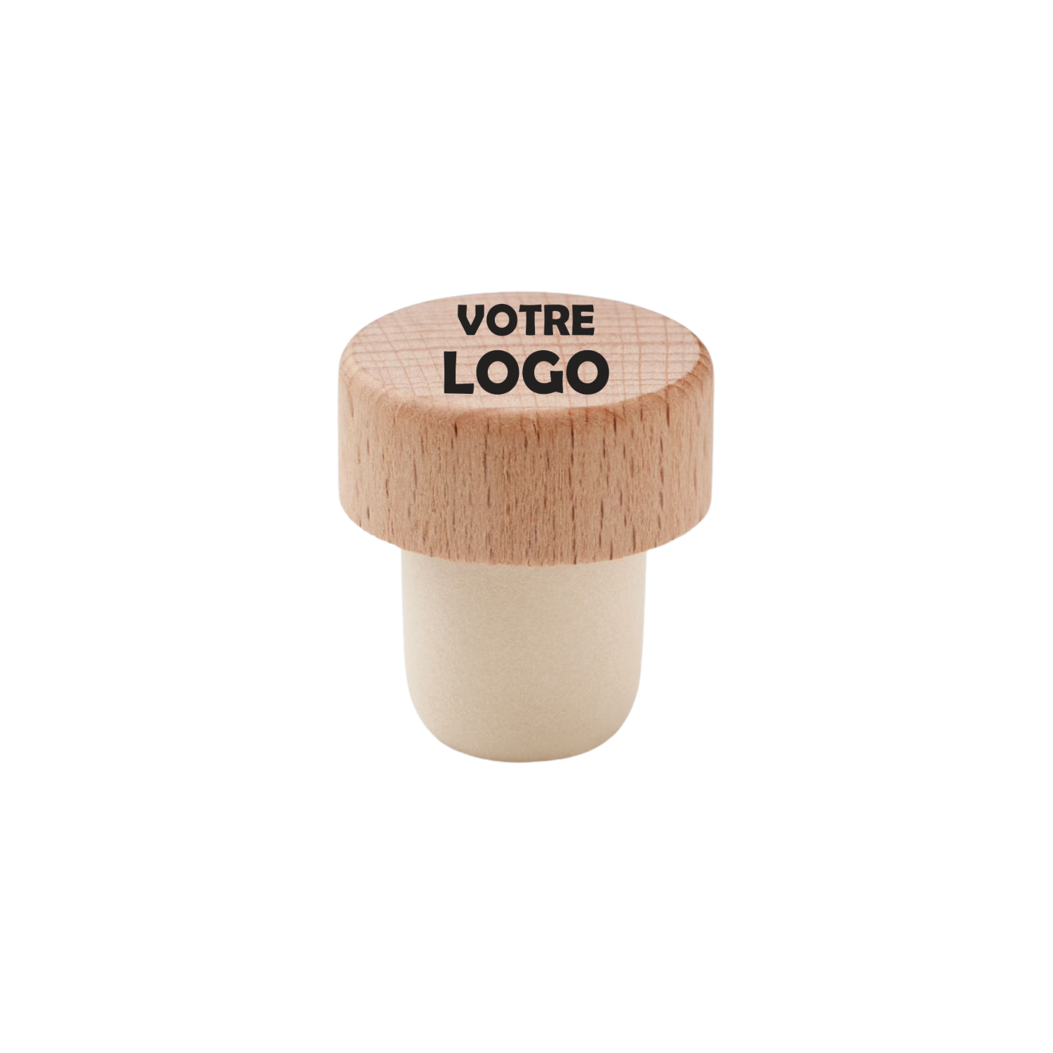 Bouchon vins personnalisé en bois